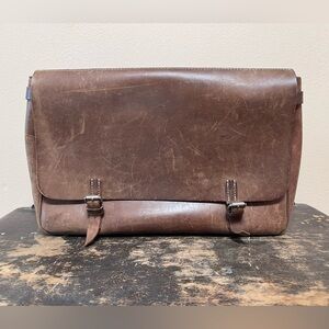 JCrew leather messenger bag